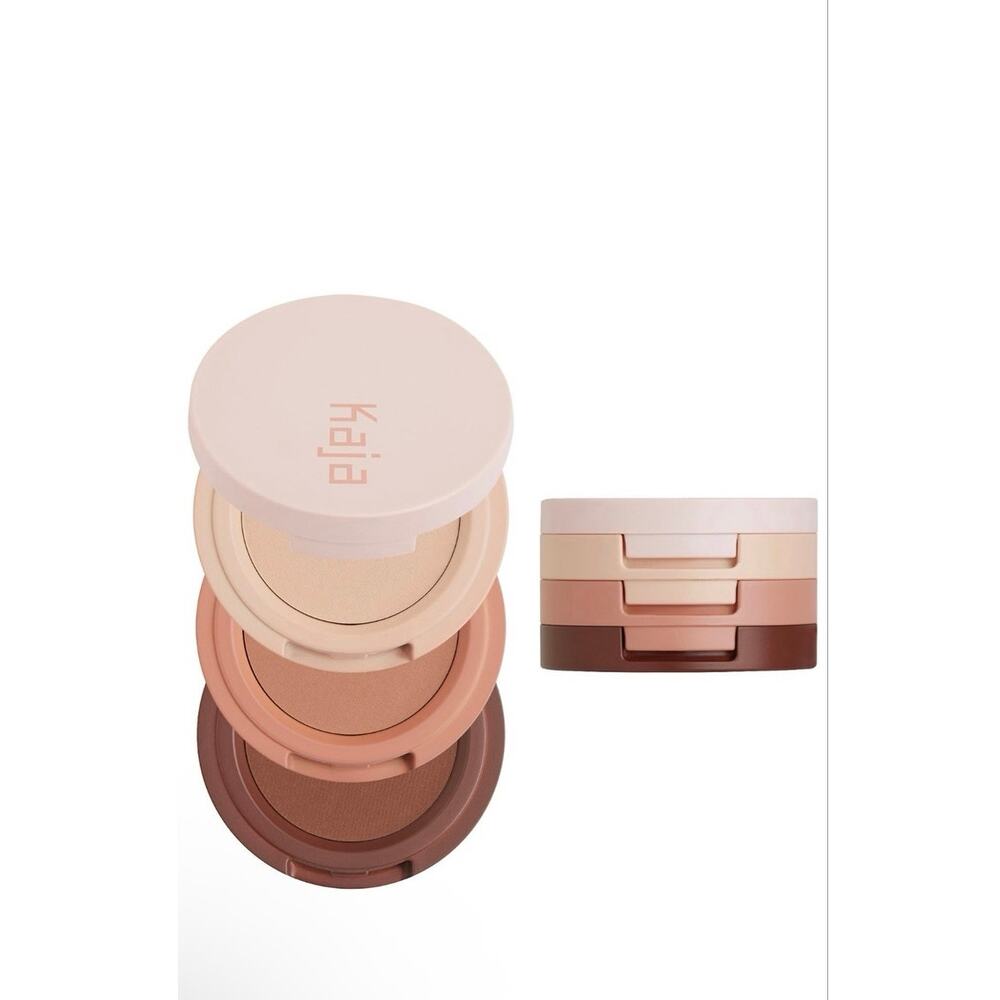 NWT Kaja eye bento bouncy eyeshadow trio in velvet dreams - matte browns